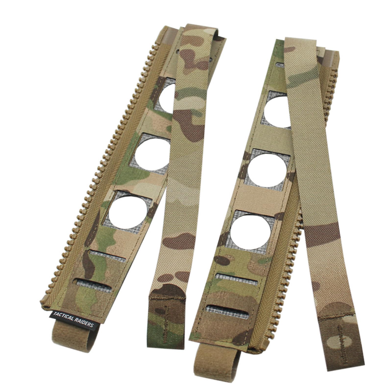 Adaptateur Molle Arrière Pour Gilet Tactique - Fermeture Éclair YKK - Compatible FCSK 3.0 - Nylon Découpé Laser