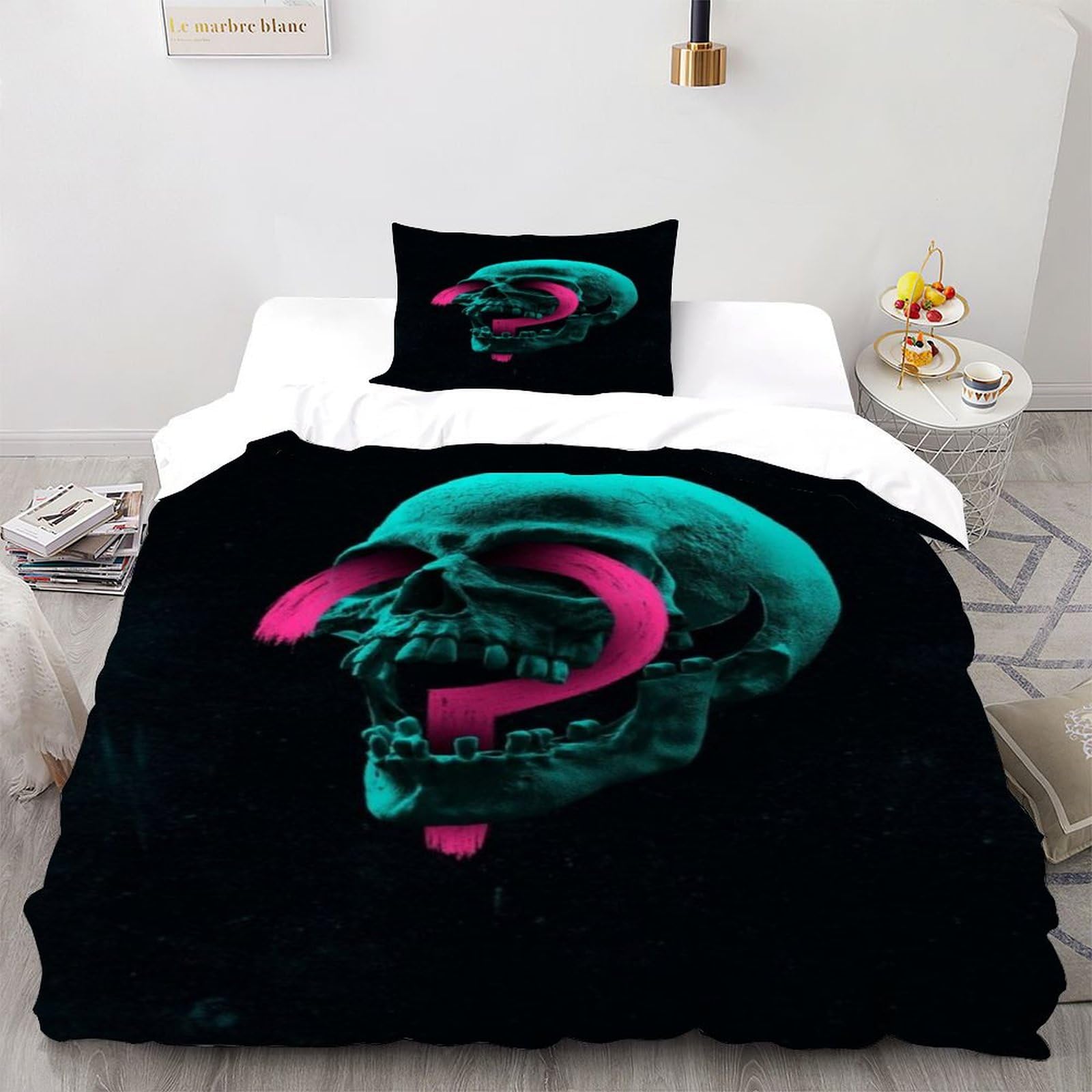 Housse de couette gothique 3D microfibre de qualité supérieure 135x200