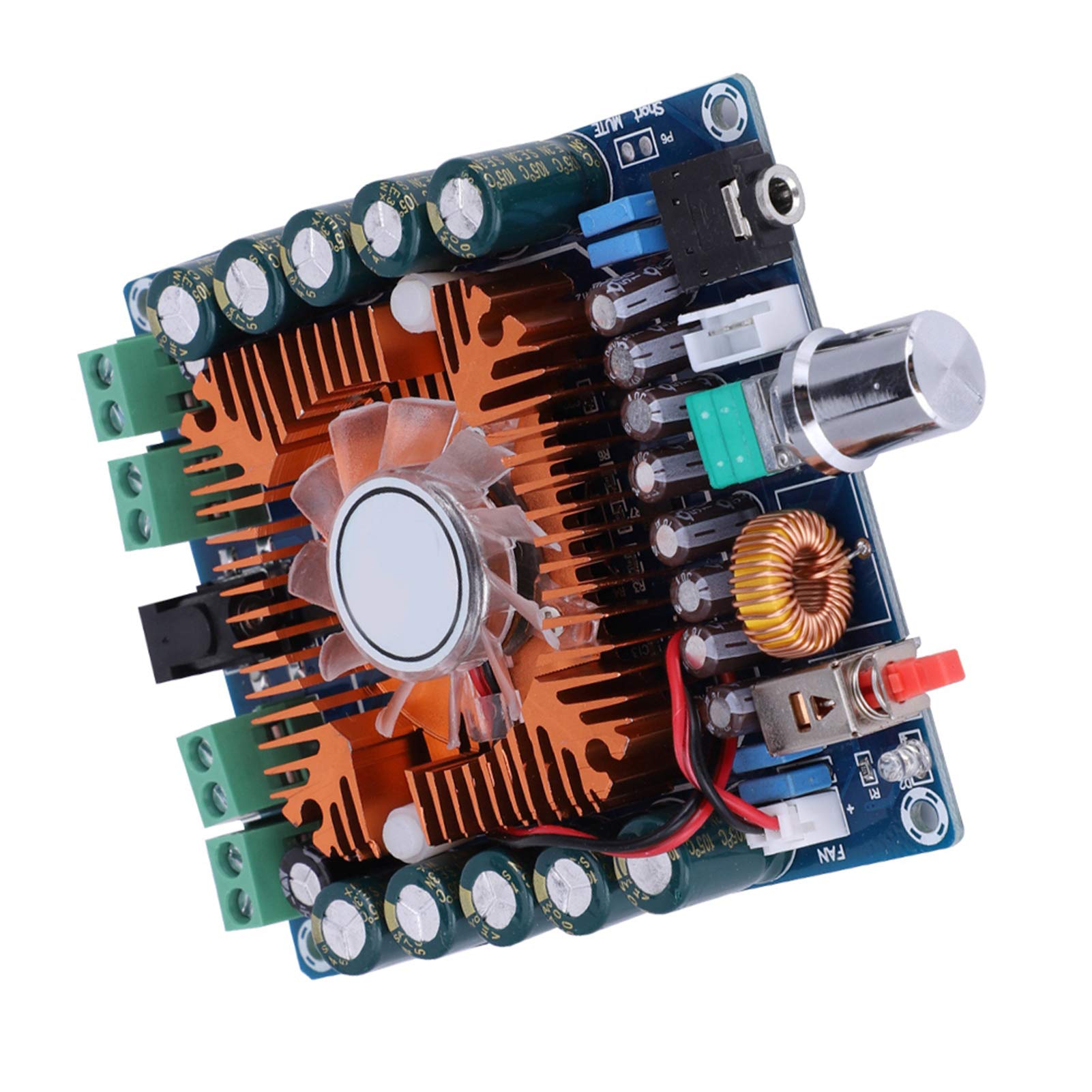 Smart Cooling Digital Amplifier Board - Multilevel Protection 4 Channels HiFi Power Amplifier for Car Audio System