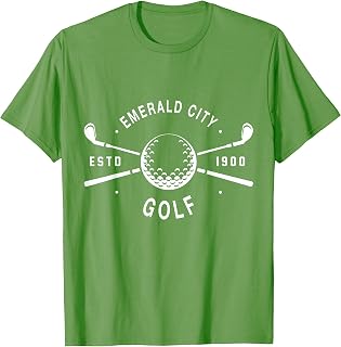Wizard of Oz Emerald City Golf Player Costume Halloween T-Shirt
