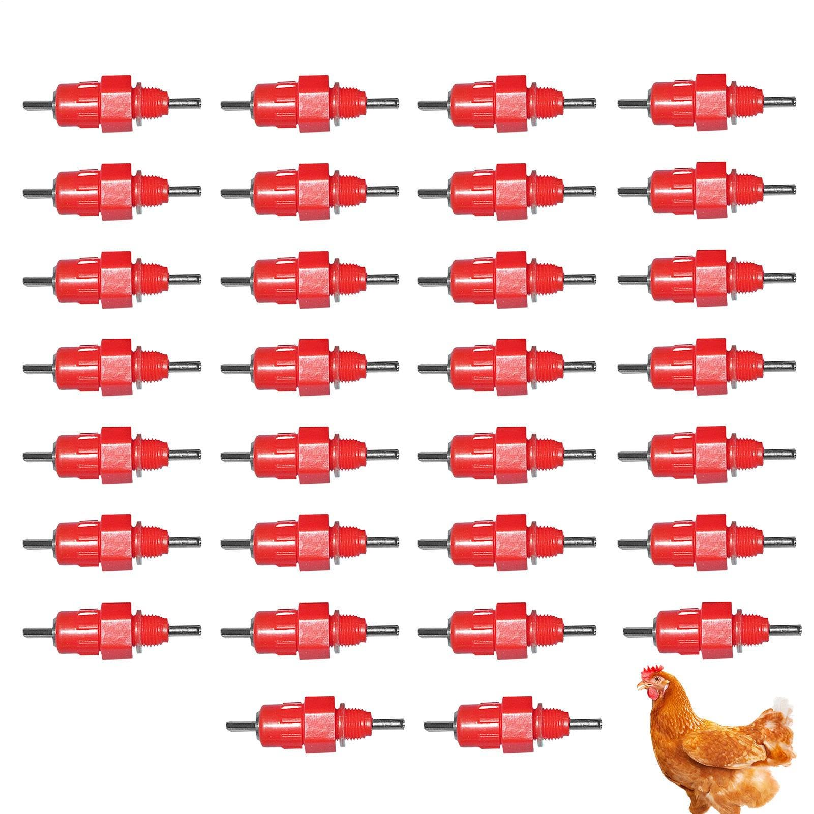 Abbeveratoio A Beccuccio Per Pollame - Capezzolo Per Acqua Per Galline,Fontana Bere Automatica Inossidabile Portatile Per Gabbie Uccelli Capre Conigli Paperi Polli Inverno Giardino