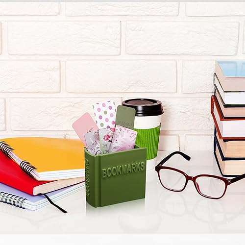 Miniatura 6 de Honeydak Soporte para marcapáginas con forma de libro impreso en 3D, regalo para amantes de los libros, accesorio de escritorio de oficina,