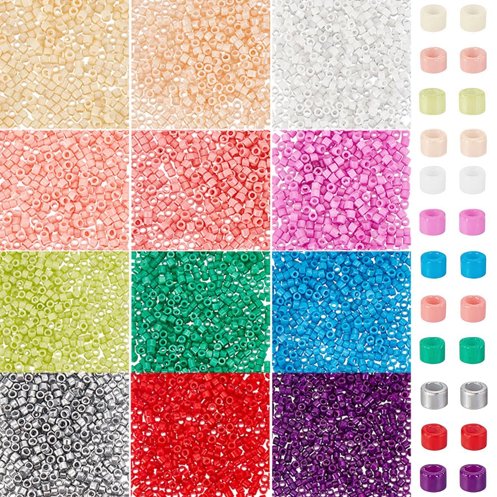 Amazon.com: PH PandaHall 6600pcs 12 Colors Large Hole Seed Beads