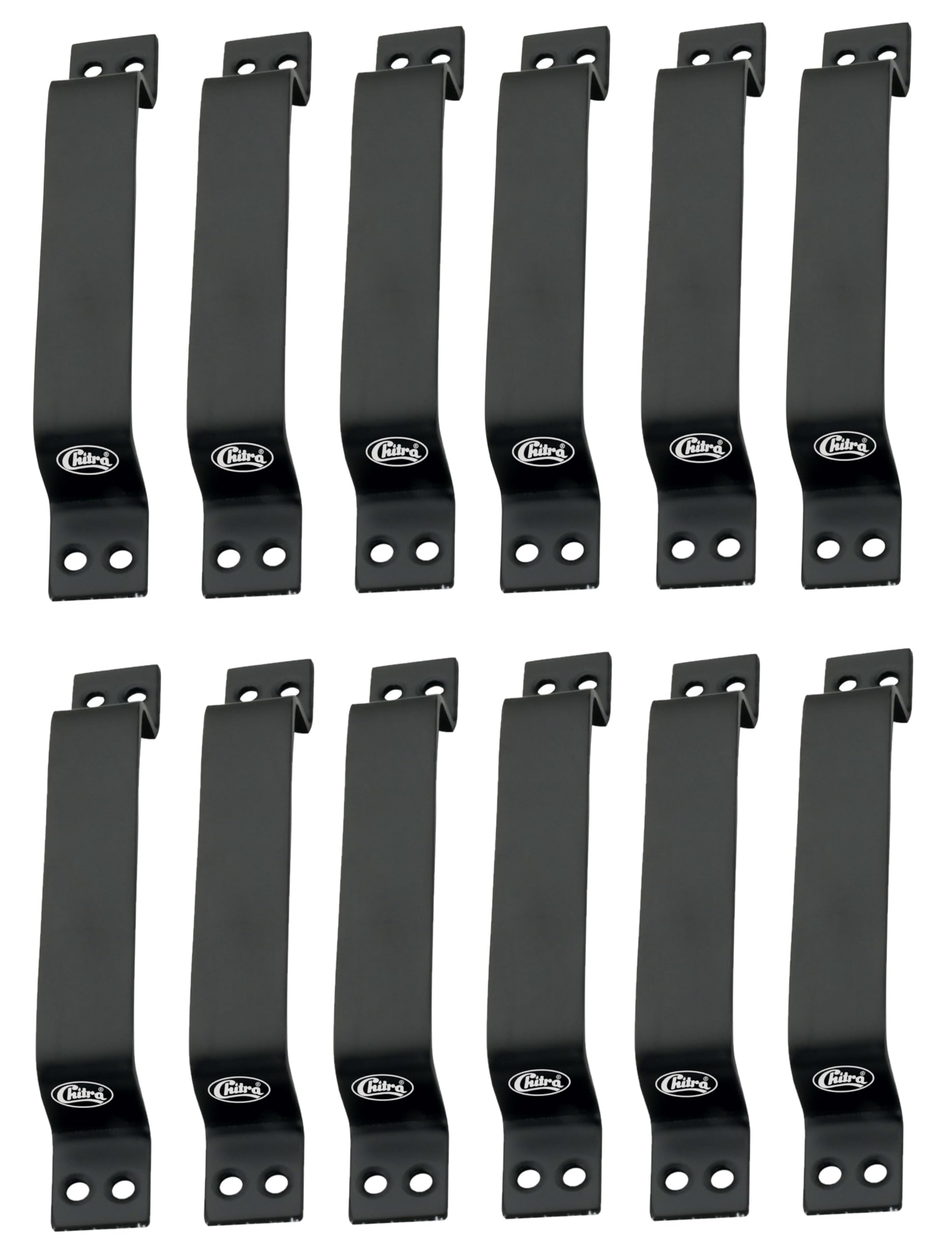 Chitra Wave Stainless Steel Door/Cabinet Handles Pack of 6 (6 Inch, Black), Pull Handle — Amazon image 7