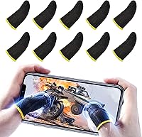 Vista 1 de Juego de fundas para dedos, 10 unidades Funda móvil para el pulgar para pantalla táctil, transpirable, antisudor, sensible al sudor, teclas