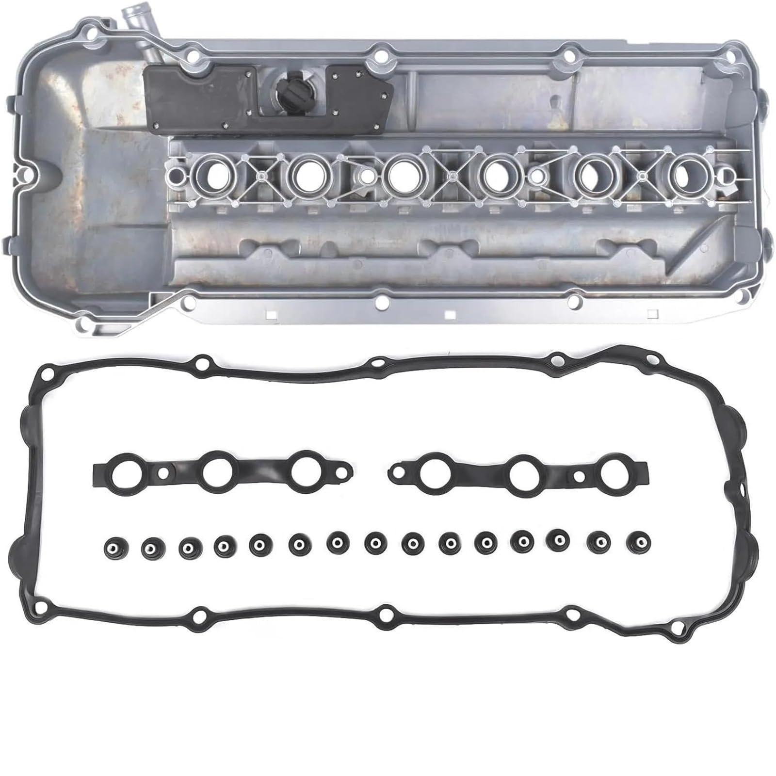 Cappucci per valvole pneumatici Tappo per bulloni guarnizione coperchio valvole motore in alluminio per BMW 2003-2006 per coperchio valvole motore