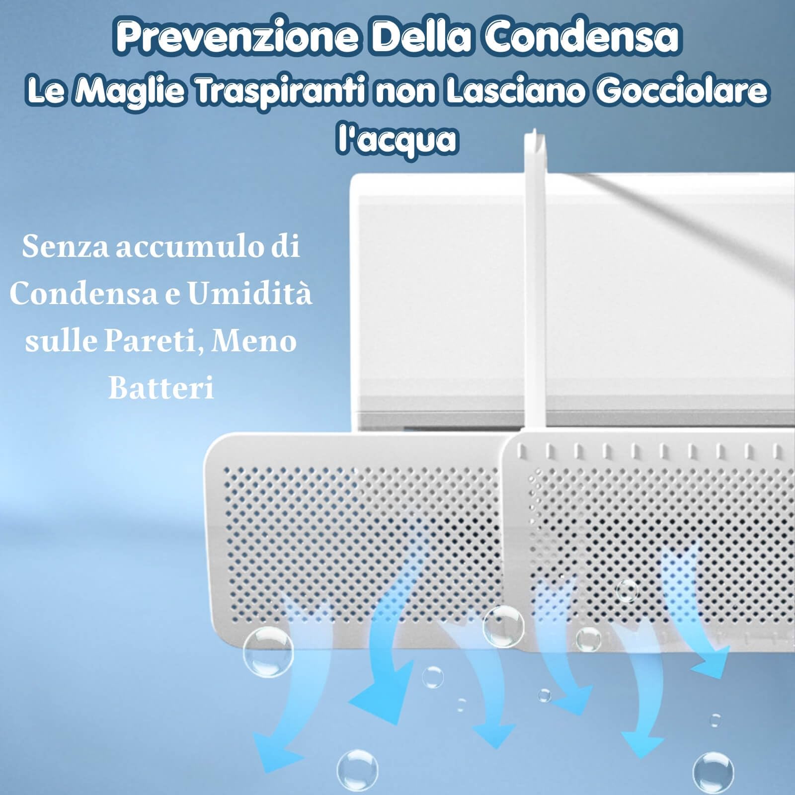 Deflettore per Condizionatore Universale Regolabile, Deviatore Aria Condizionatore, Anti Soffiaggio Diretto, Facile Installazione, Adatto per Casa Ufficio Anziani Neonati Donne in Gravidanza, Bianco