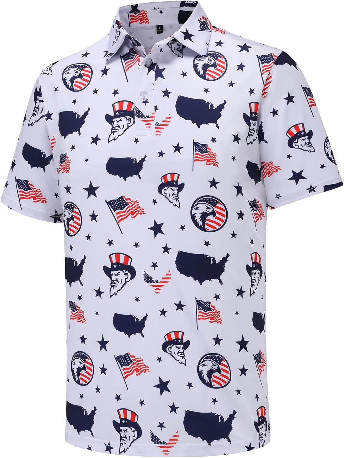 tracamiy Men's Golf Polo Shirts Short Sleeve Performance Moisture Wicking Quick Dry Golf Polo Shirts for Men