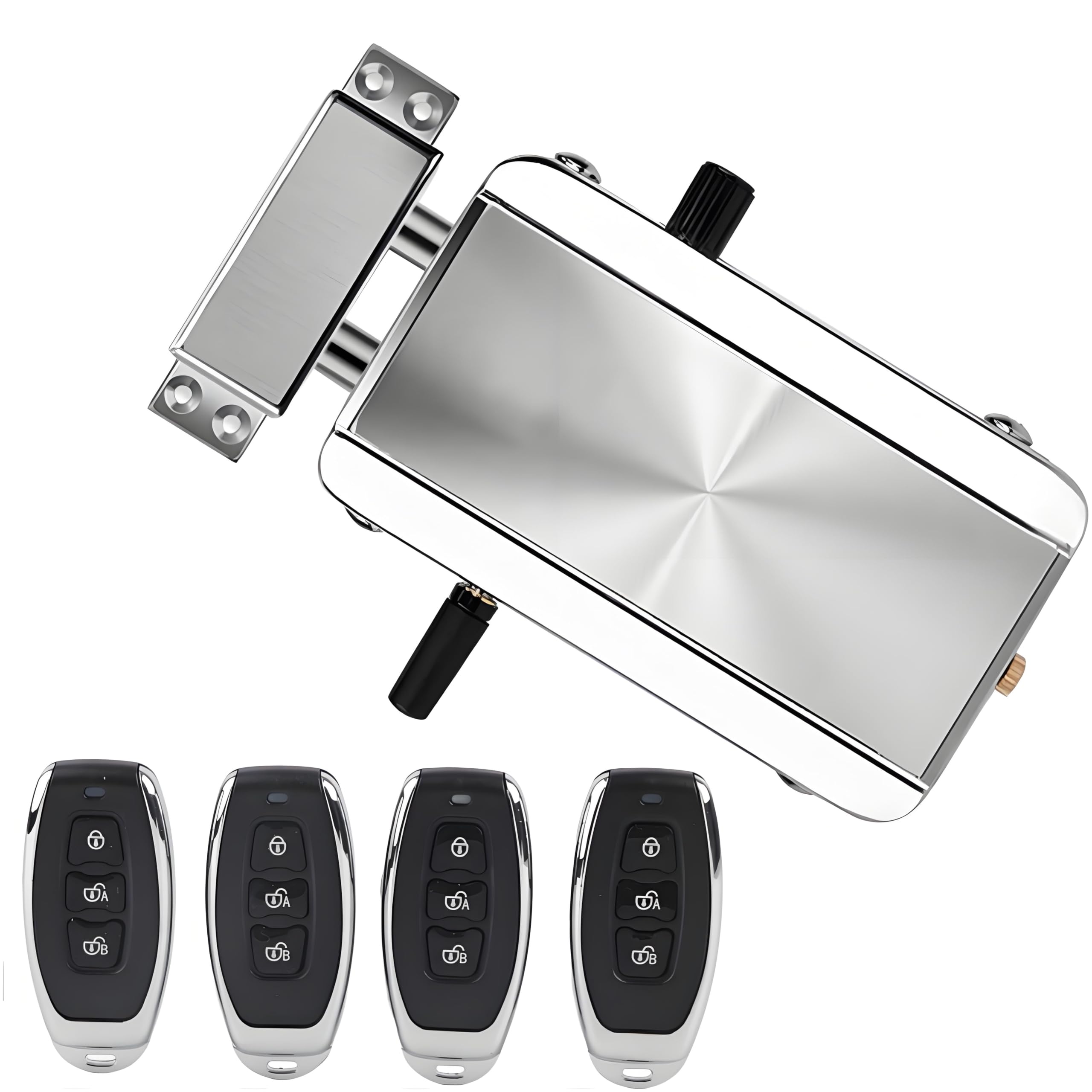 Smart Door Lock Kit Anti, Theft Home Security Keyless Deadbolt Access Control System, Intelligent Home Remote Control Lock Mechanical Lock with Remote Control (Smart Door Lock)