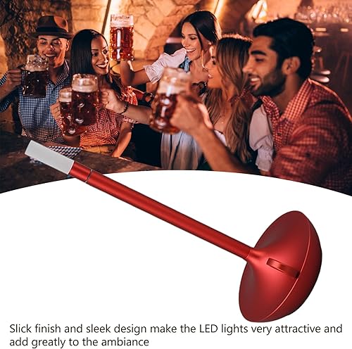 Miniatura 6 de Hyuduo Lámpara de mesa inalámbrica, innovadora forma de vela, lámpara de escritorio LED recargable con 3 niveles de brillo, aspecto elegante para