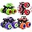 LEFEI Monster Truck for Boys 3 4 5 6 7 Year Old,4 Pack Push and Go Friction Powered Car Toys, Double-Directions Inertia Pull Back Vehicle Set,Birthday Party Gift for Kids