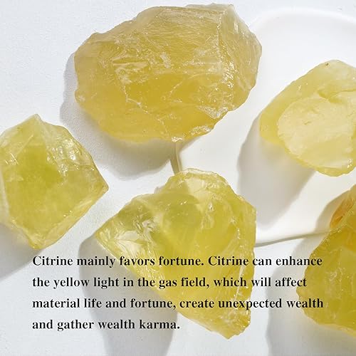 Miniatura 3 de Apengshi 1 piedra curativa de cristal natural de citrino crudo de 0.22 a 0.33 libras, piedras preciosas de cristal en bruto para pulir, pulir,