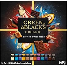 Green & Black's Organic Tasting Collection, Box of 24 Assorted Miniature Chocolate Bars, Perfect Treat for Gifting or Sharing, 360 g (Pack of 1)