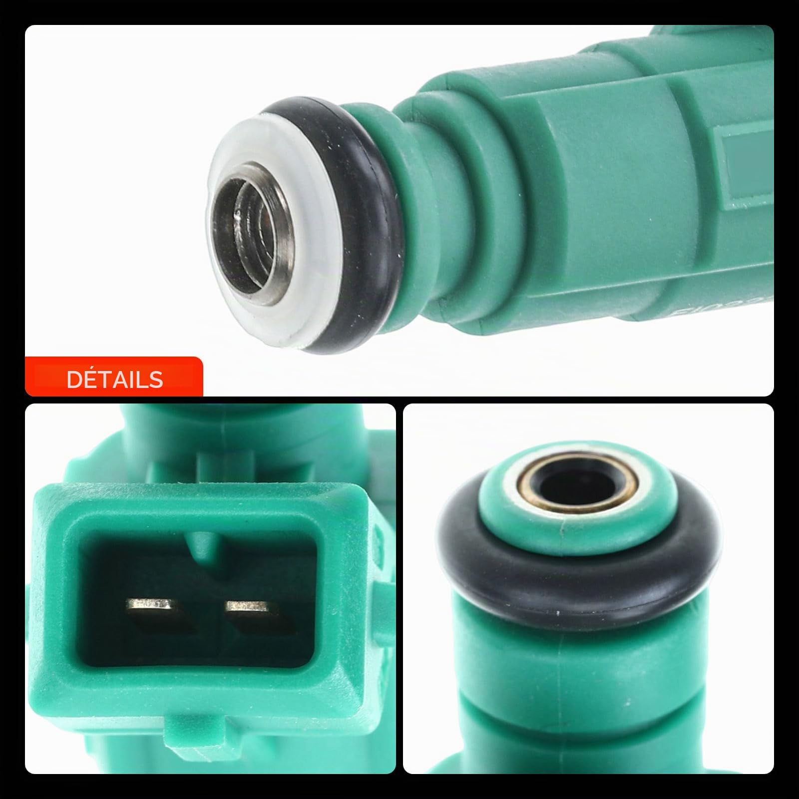 Frankberg 4x Buse d'injecteur de carburant Compatible avec 206 CC 2D 1.6 16V Berlingo/Berlingo First MPV GFK GJK MF 1.6 16V 307 CC 3B 1.6 16V 1007 KM 1.6 16V Xsara N1 1.6 16V Remplacer# 0280156318