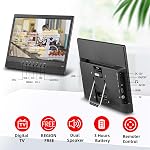 Othoig14'' Portable TV,Small TV with Batterys-HDMI,USB,AV Slot and 1 Antenna,Remote Control,12 Volt car Cable/AC for RV car/Camping/Kitchen