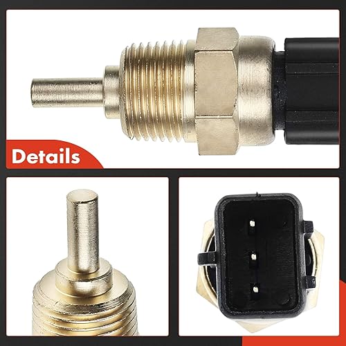 Miniatura 7 de A-Premium Sensor de temperatura del refrigerante del motor compatible con Dodge Verna Hyundai Accent Azera Entourage Santa Fe Tiburon Tucson Kia