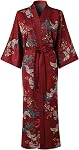 Women's Kimono Robe Long for Women - Pocket Bathrobe
