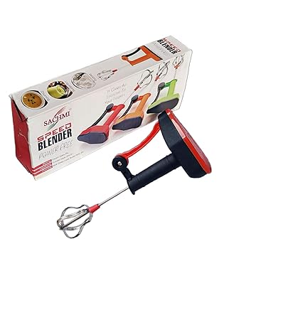 SACHMI Hand Blender for Kitchen Curd Maker and Egg, Milkshake, Lassi, Butter Milk, Cream Beater, Pack of 1 (Red)