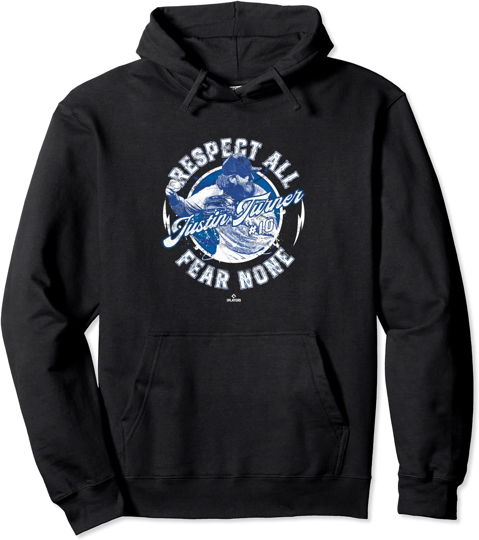 Ballpark MVPRespect All Fear None Justin Turner Los Angeles MLBPA Pullover Hoodie