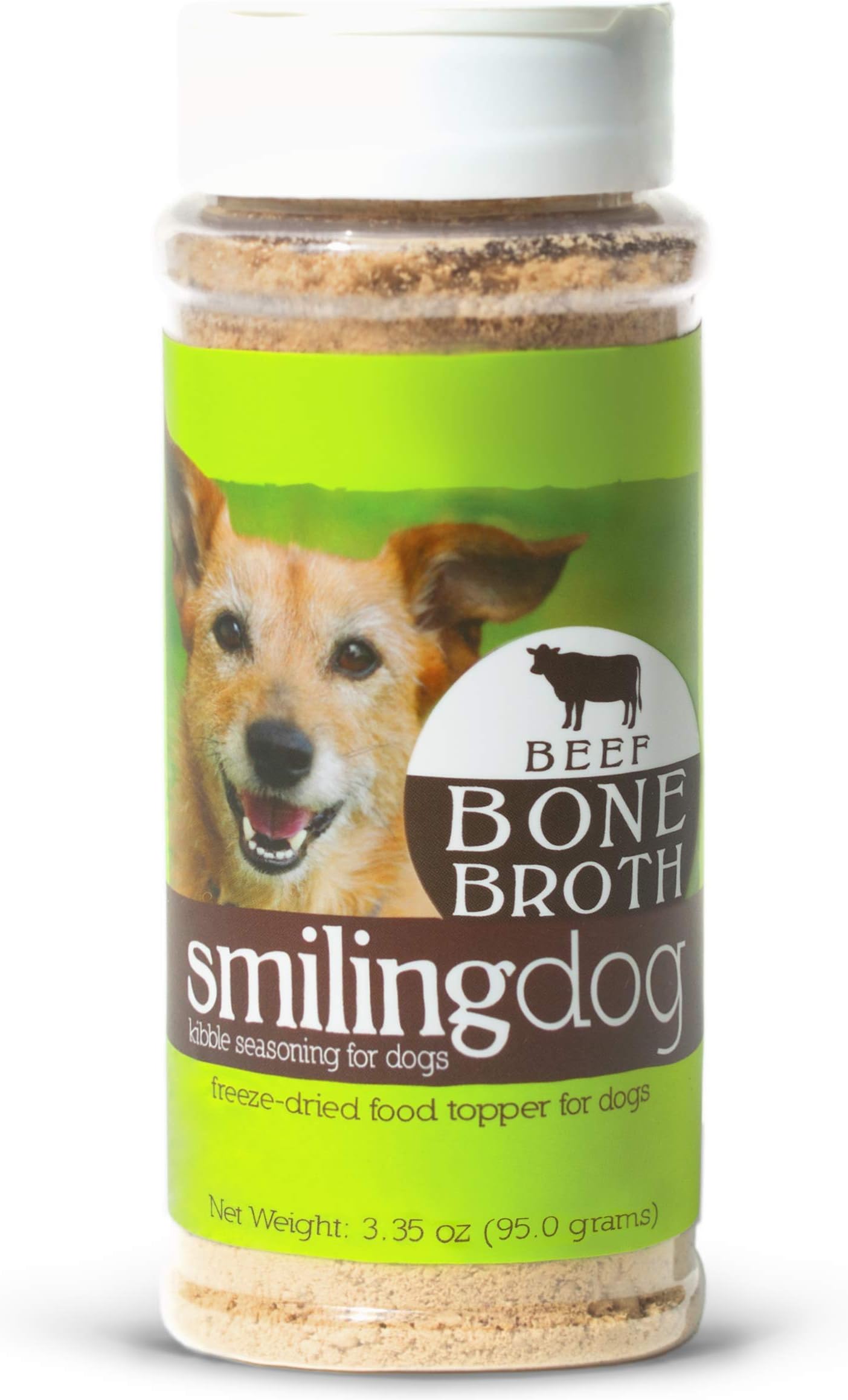 Herbsmith Bone Broth Kibble Seasoning - Freeze Dried Meat + Bone Broth Powder for Dogs - Beef - 3.35 oz