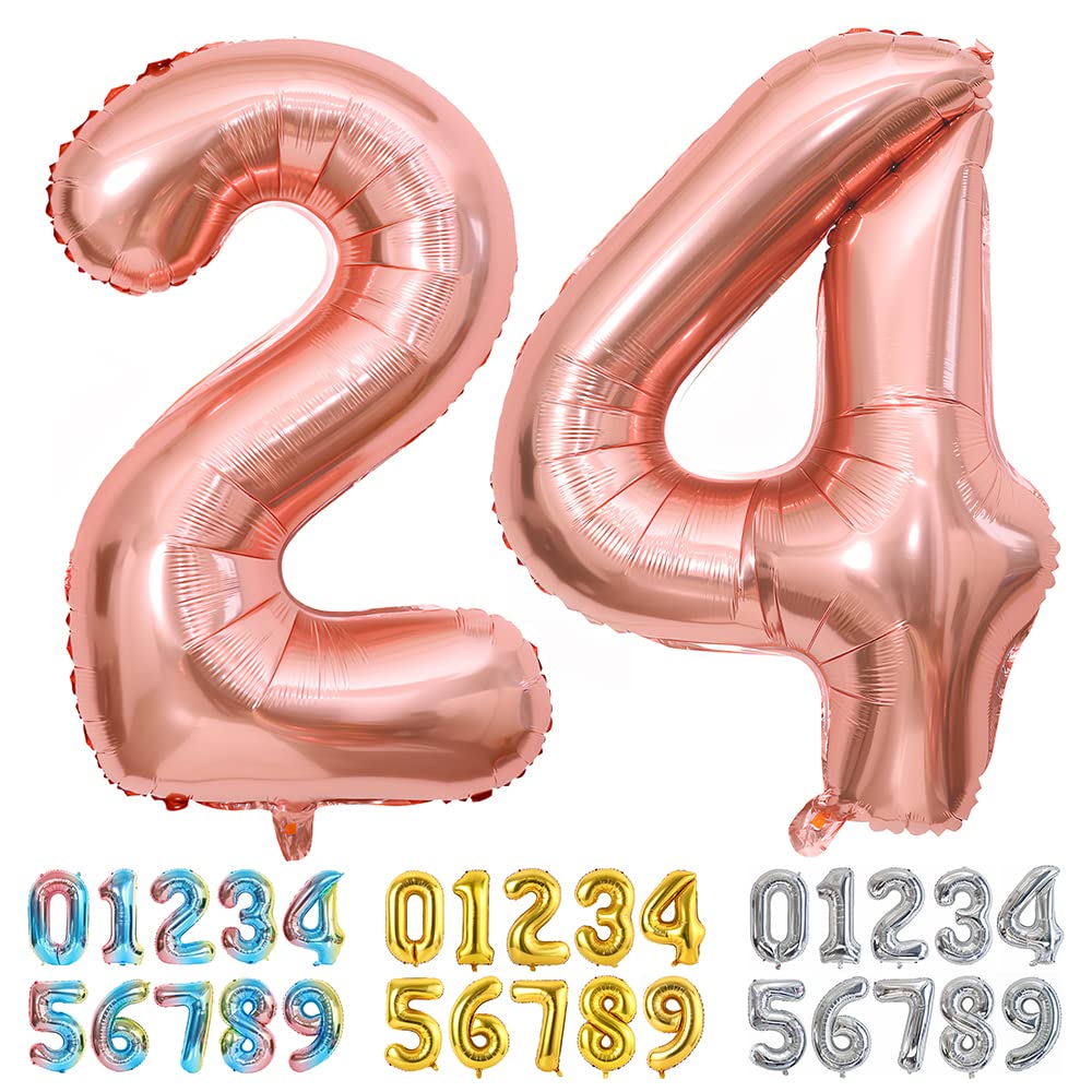 Foil Globo Número 5 Azul 40" (101cm), Inflable Helio o aire, Gigante Numeros 0-9, 10-19, 20-29, 30-100, Grande Globos Decoración para La Boda Aniversario y Cumpleaños Fiestas — view 88
