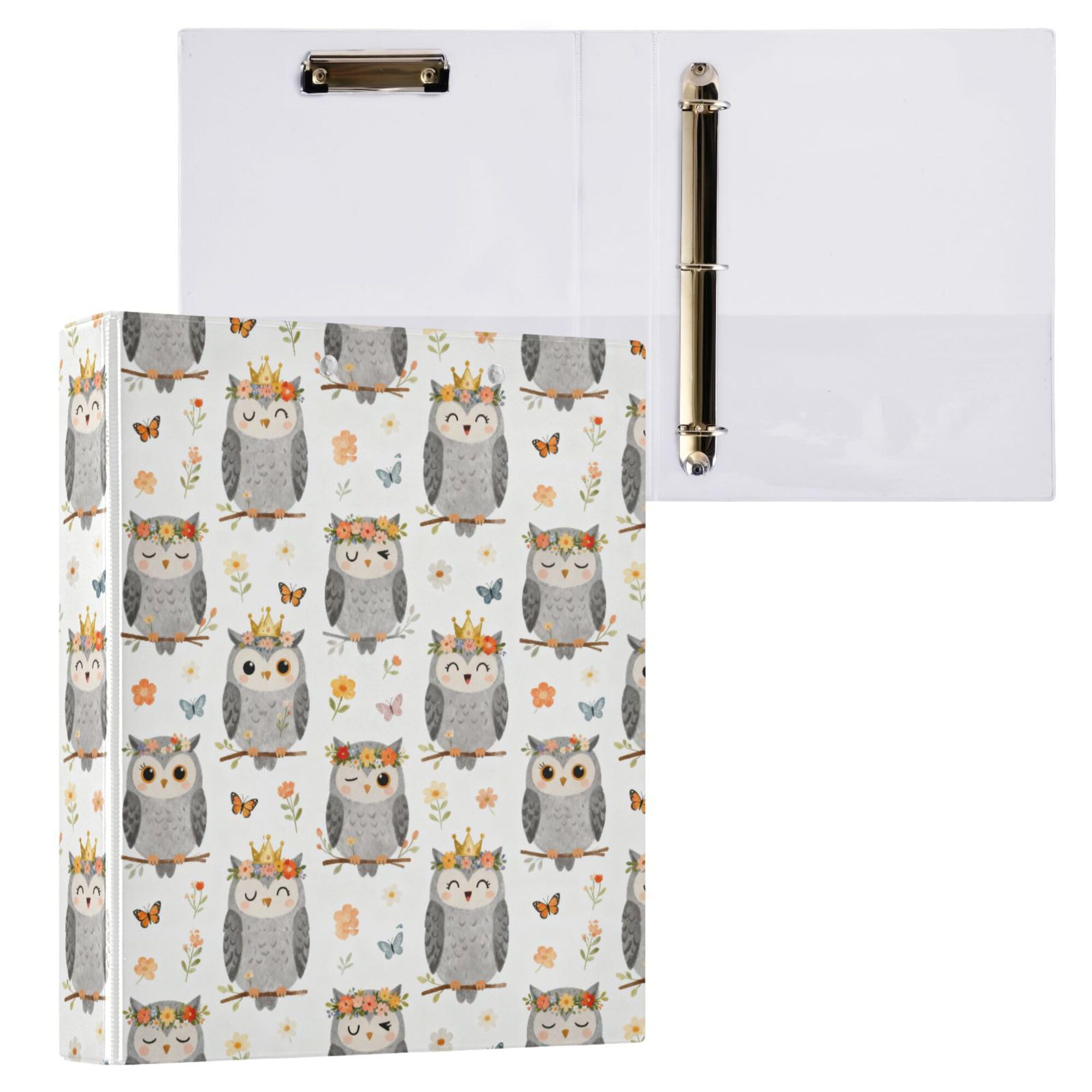 3 raccoglitori ad anelli da 12,7 cm con tasche interne, confezione da 1/2 raccoglitori per studenti universitari, 200 fogli