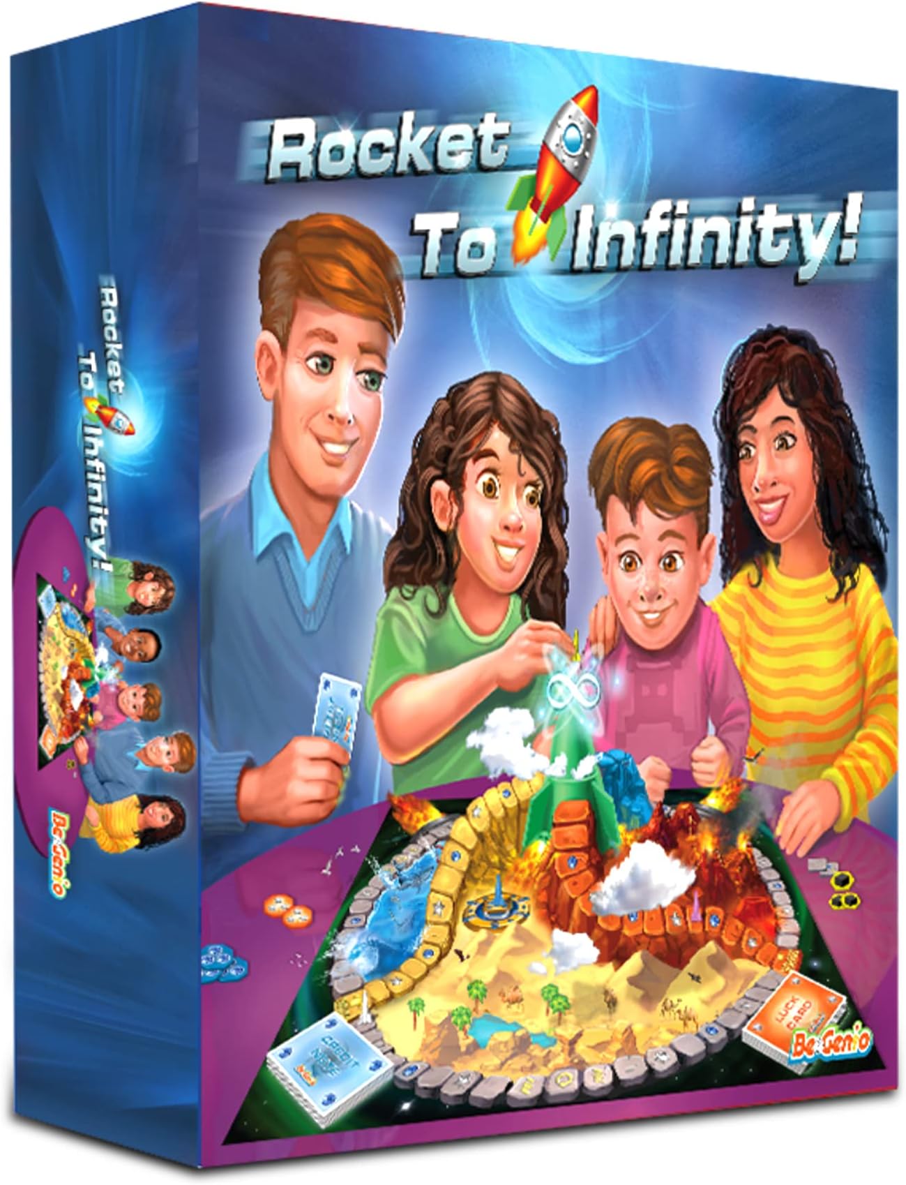 BeGenio Rocket to Infinity Math Games for Kids 6-8 , Family Math Games for Kids 8-12 and Adults, Educational and Fun Space-Themed Numbers Games to Enhance Your Child Maths Skills