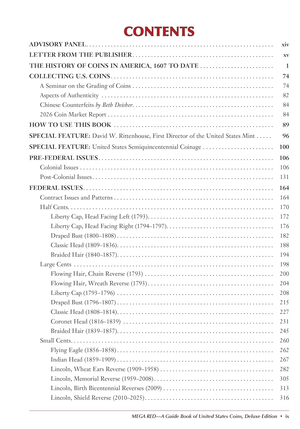 Mega Red: A Guide Book of United States Coins, Deluxe Tenth Edition      Paperback – January 13, 2026