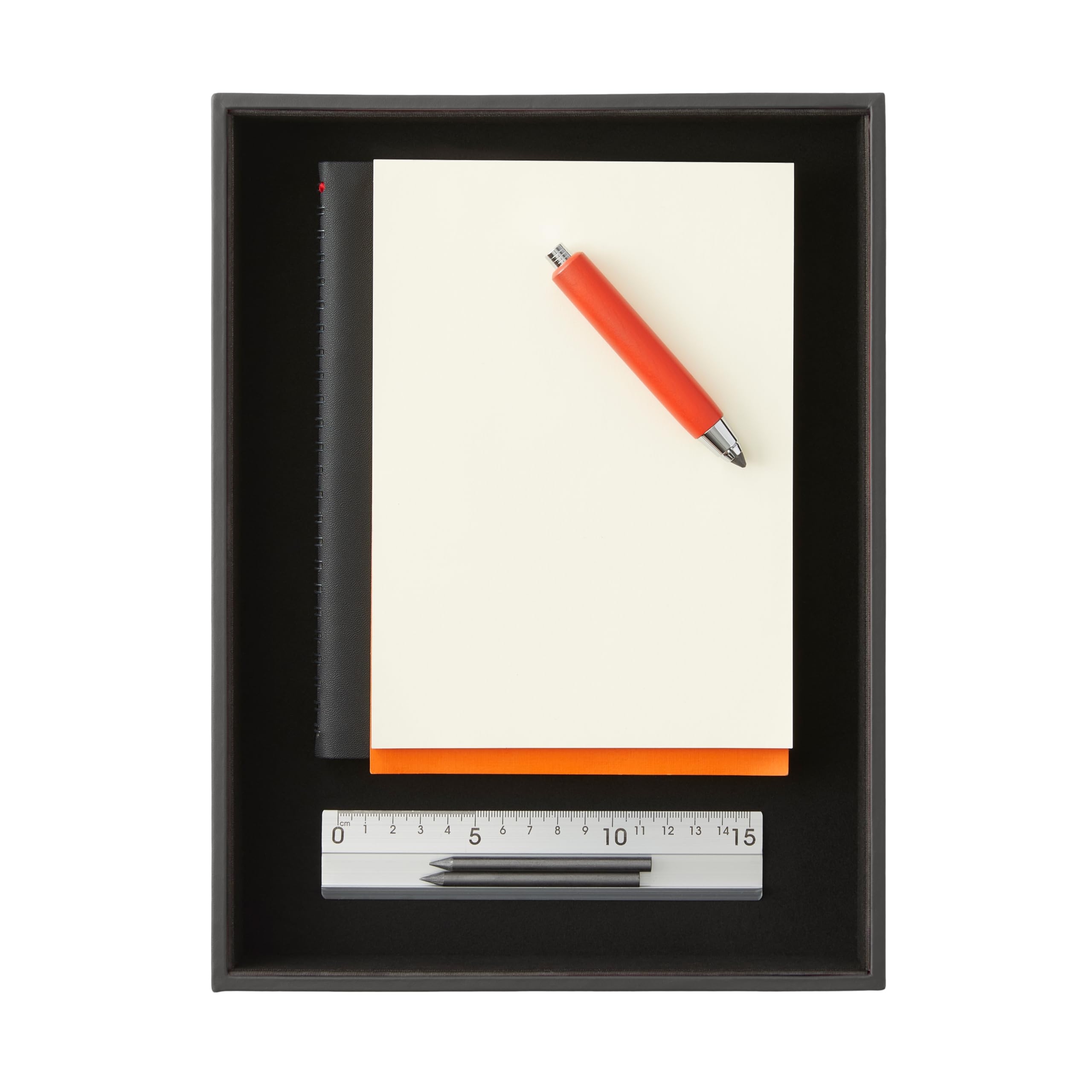 Eglooh - Minerva - Deko Tablett Rechteckig Leder Anthrazit Grau - Tray, Dekotablett, Serviertablett Ideal für Konferenzräume - cm 32 x 24,2 x H.4 - Made in Italy