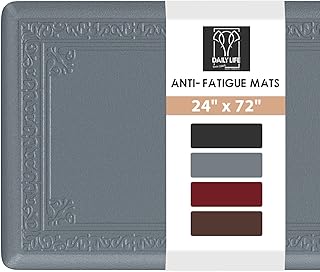 Anti Fatigue Kitchen Mat by DAILYLIFE, 3/4" Thick Kitchen Floor Mat, Standing Comfort Mat for Home, Office, Garage - Non-S...