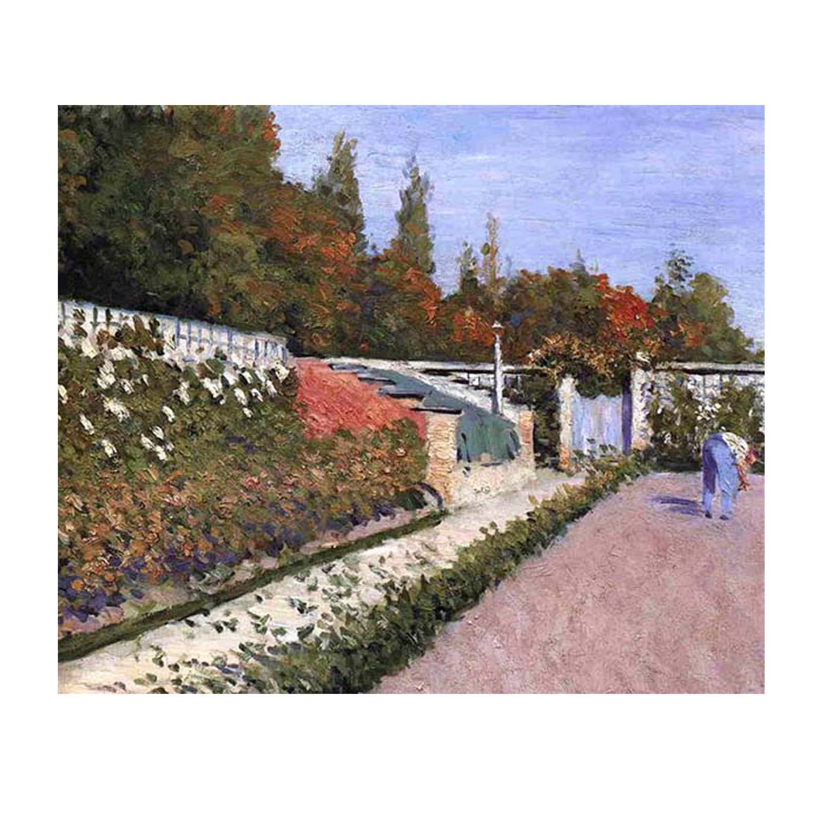 Ltt-Ydd-Ccl Gustave Caillebotte Ogrodnik, obrazy na płótnie, reprodukcja sztuki, płótno, obrazy na płótnie, do salonu i sypialni, dekoracja domu, 80 x 95 cm, bez ramy