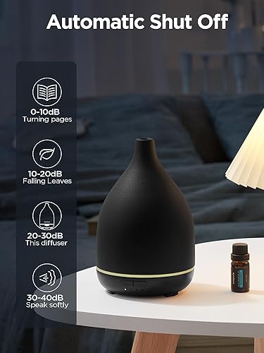 Miniatura 6 de InnoGear Difusor de aceite, difusor de cerámica de 10.1 fl oz para aceites esenciales, hecho a mano, difusor de aromaterapia, humidificador