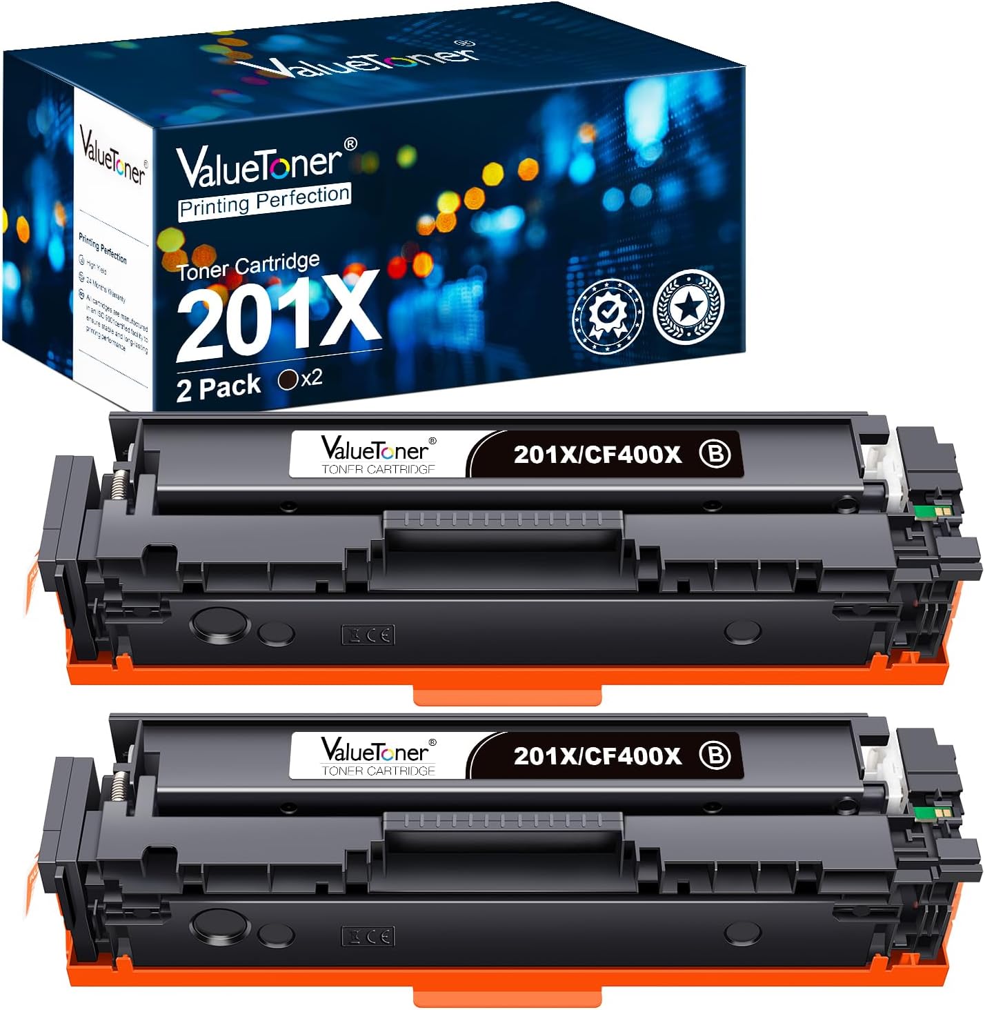 Valuetoner - Cartucho de tóner Compatible con HP 201X 201A CF400X ...