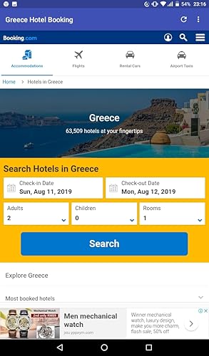 Greece Hotel Booking