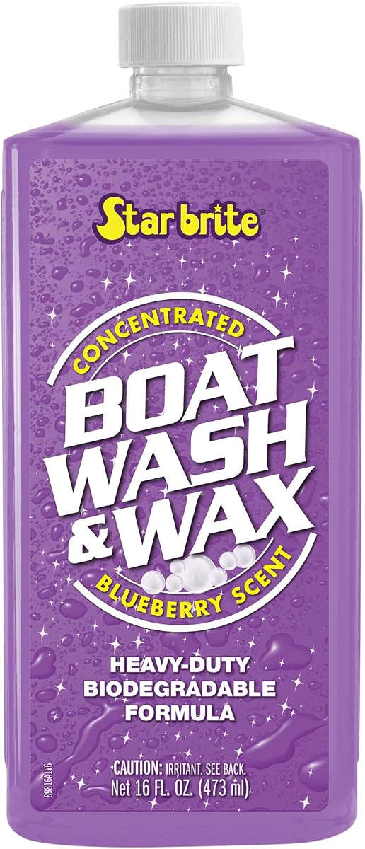 STAR BRITE Boat Wash & Wax Heavy Duty Concentrate, Cleans & Protects