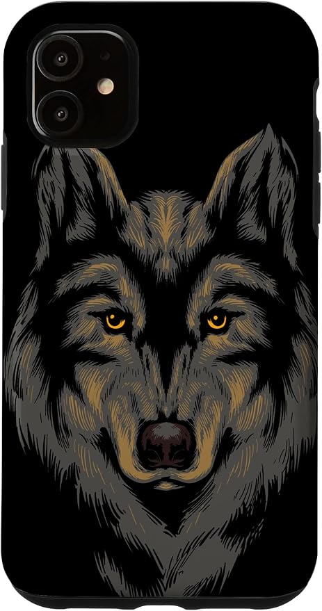 Amazon Co Jp Iphone 11 カラフルなオオカミの頭のイラスト 1か月間のオオカミの遠吠え スマホケース 家電 カメラ