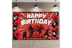 Epic Ninja Birthday Backdrop for Unforgettable Ninja Parties