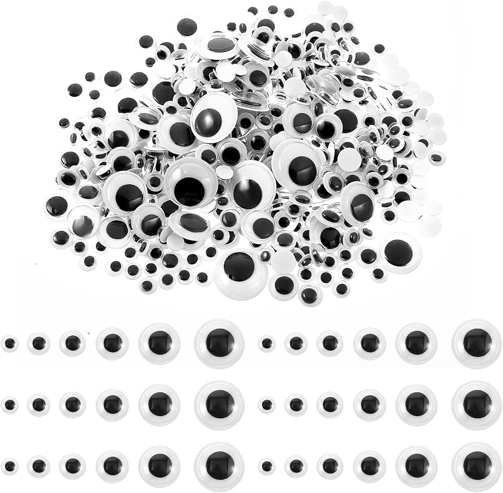 Bnehmb 790PCS Small Googly Eyes for Crafts 6 Size Self Adhesive Wiggle Eyes — 사진 1