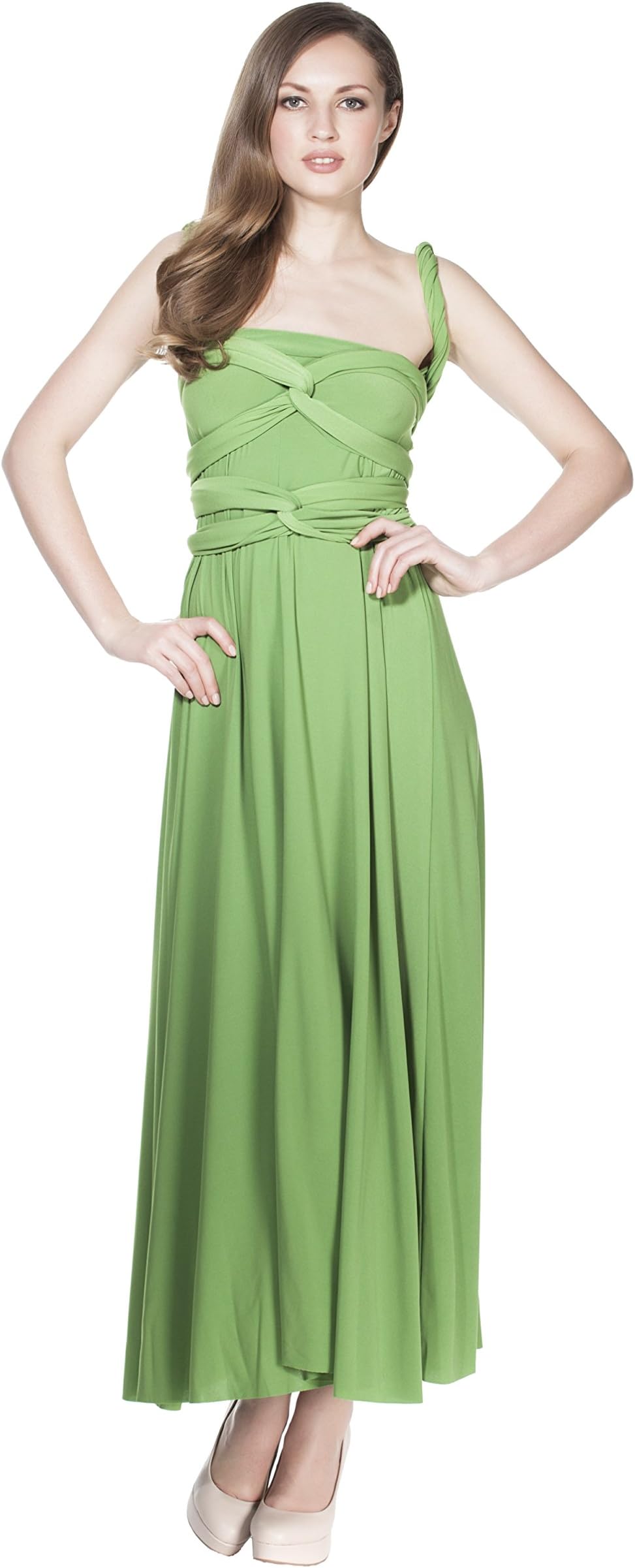 Made in USA Infinity/Transformer/Convertible Maxi Dress o/s Fits 0-12