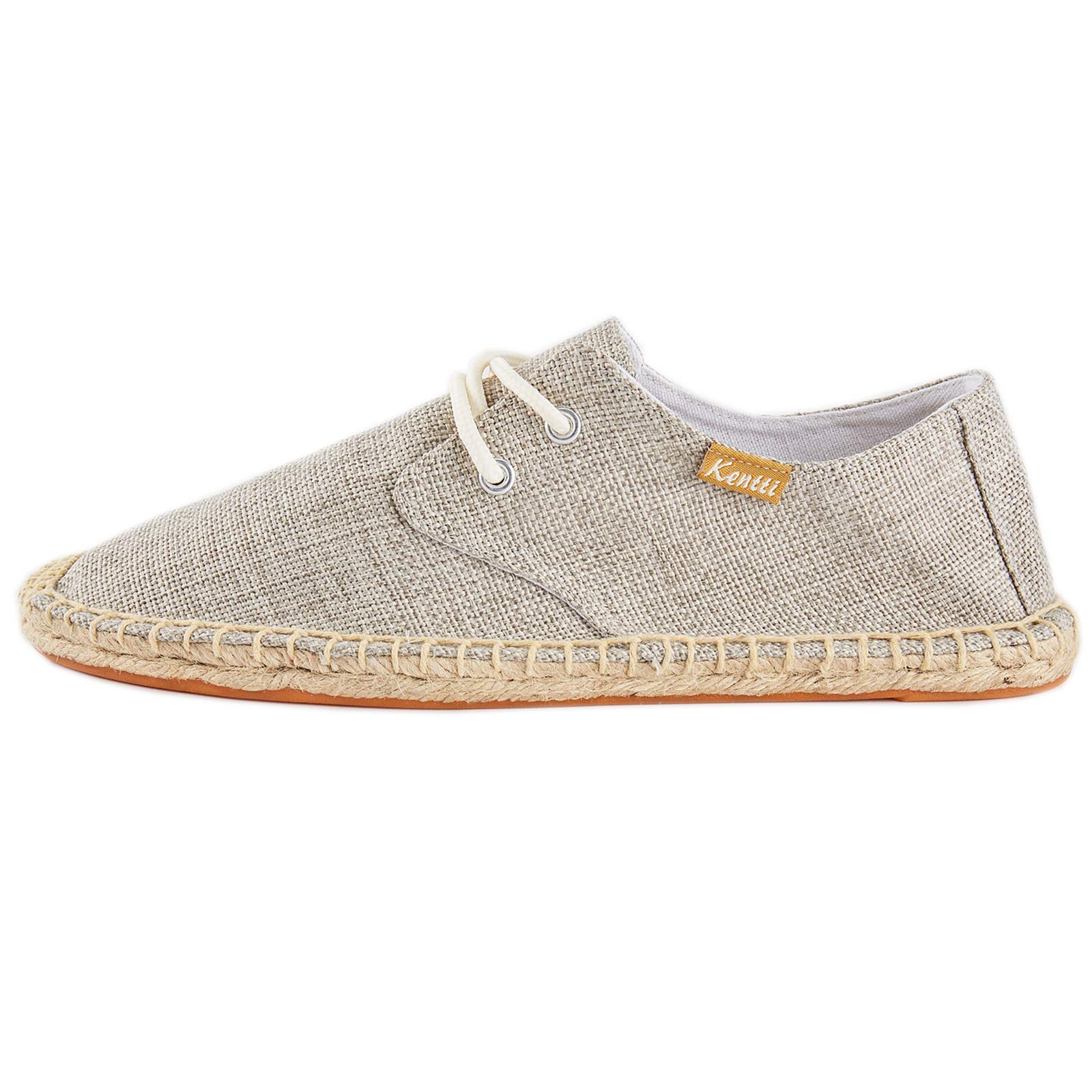 Espadrilles Plates en Toile décontractées Lacets pour Hommes