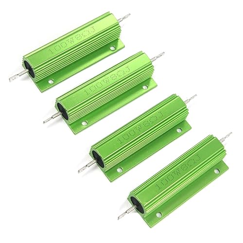 Miniatura 9 de T Tulead Resistor bobinado de alambre 2.2 ohmios Resistencias montadas en caja de aluminio 100W Resistor Pack de 4