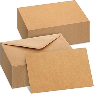 Sustainable Greetings 48 Pack Blank Stationery Cards and Envelopes 4x6 I...