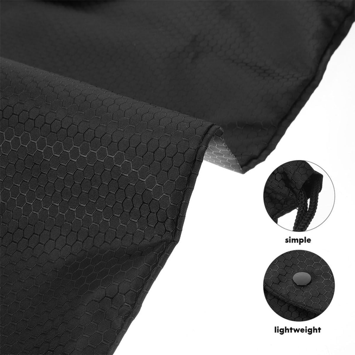 GALPADA 2pcs Black Oxford Cloth Helmet Bags for Motorcycle and Electric Bike, Waterproof Drawstring Storage Bags Protect Helmets with Carrying and Hanging Features
