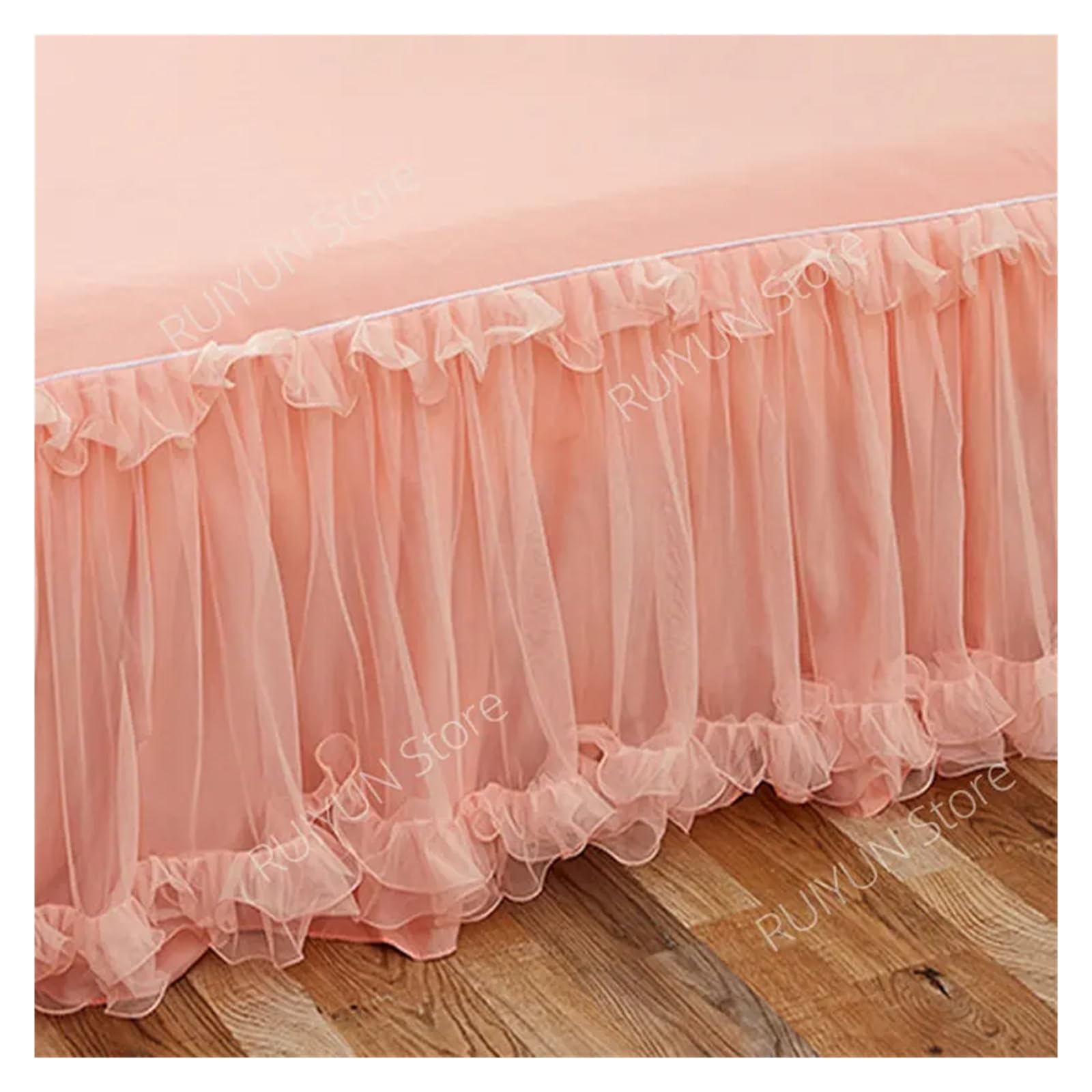 Falda De Cama Falda De Cama, Funda De Colchón Antideslizante, Falda De Cama De Encaje De Volantes, Sábana, Funda Protectora For Cama, Colcha For El Hogar, Falda De Cama(7,3pcs Design180x200cm)