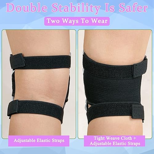 Miniatura 7 de Bienbee Rodilleras para mujer, rodilleras, muñequeras, rodilleras y coderas, conjunto de equipo de protección para adultos, para patinaje, para