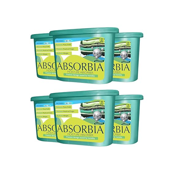Absorbia Moisture Absorber Absorbia Classic Season Pack of 6 (600ml Each) Dehumidifiers