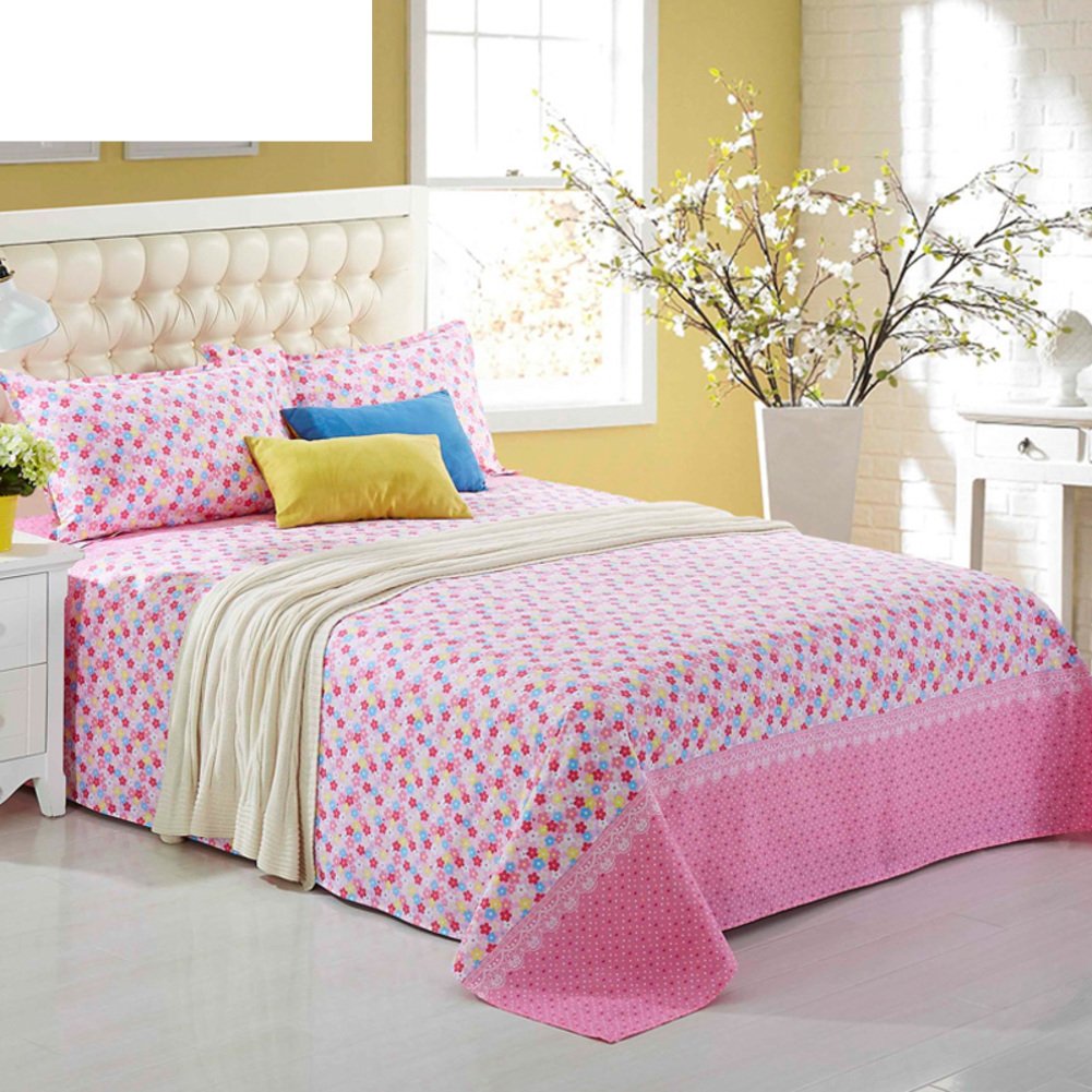 Draps en coton pour lit jumeaux 200x230cm de dortoir