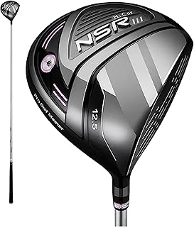 PGM Golf Club Women's Golf Driver for Right Handed with Headcover - High Bounce Driver Fairway Utility Woods with Titanium Club Head and Graphite Shaft