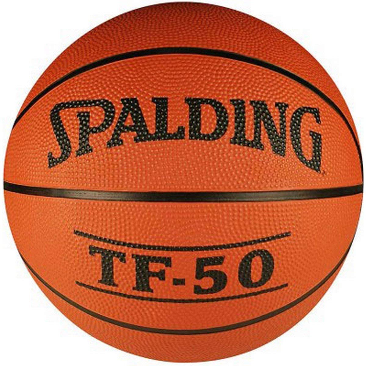 Spalding TF-50 Rubber Basketball (Color: Brick, Size: 7