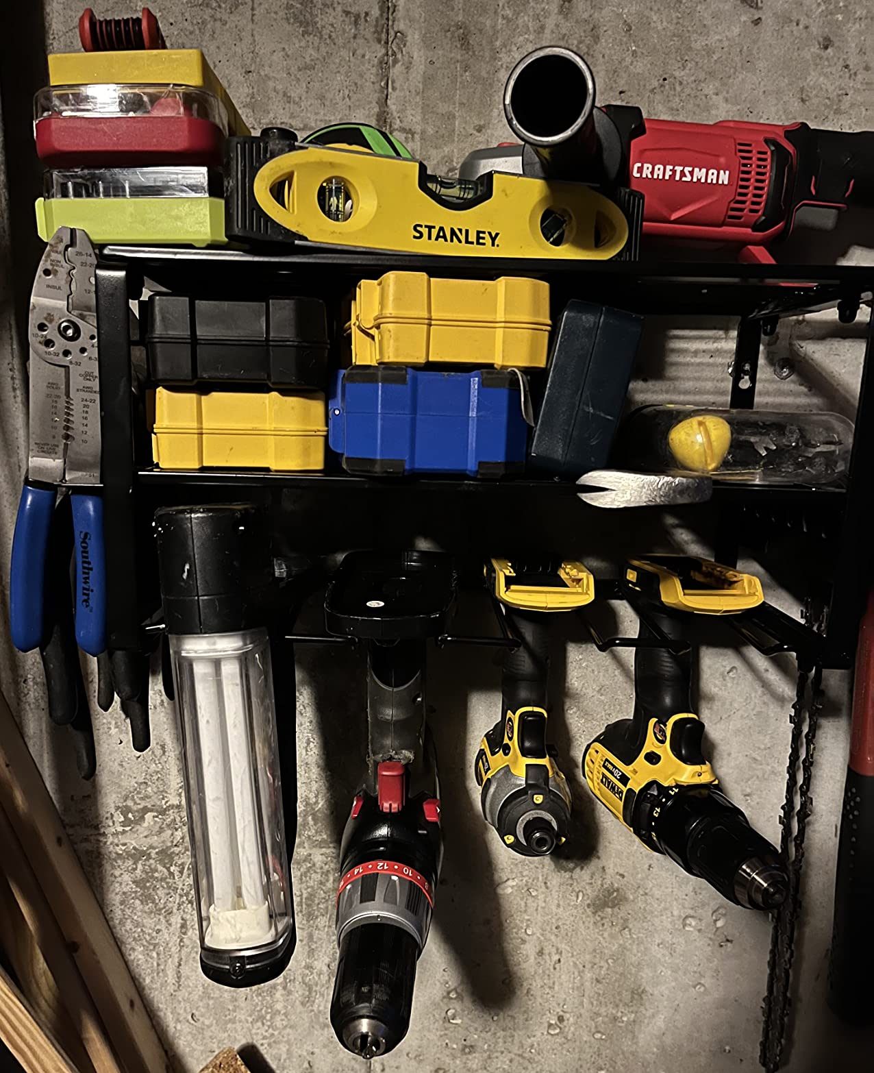 7/mo Finance Power Tool Organizer Storage Utility Rack , Heavy Duty